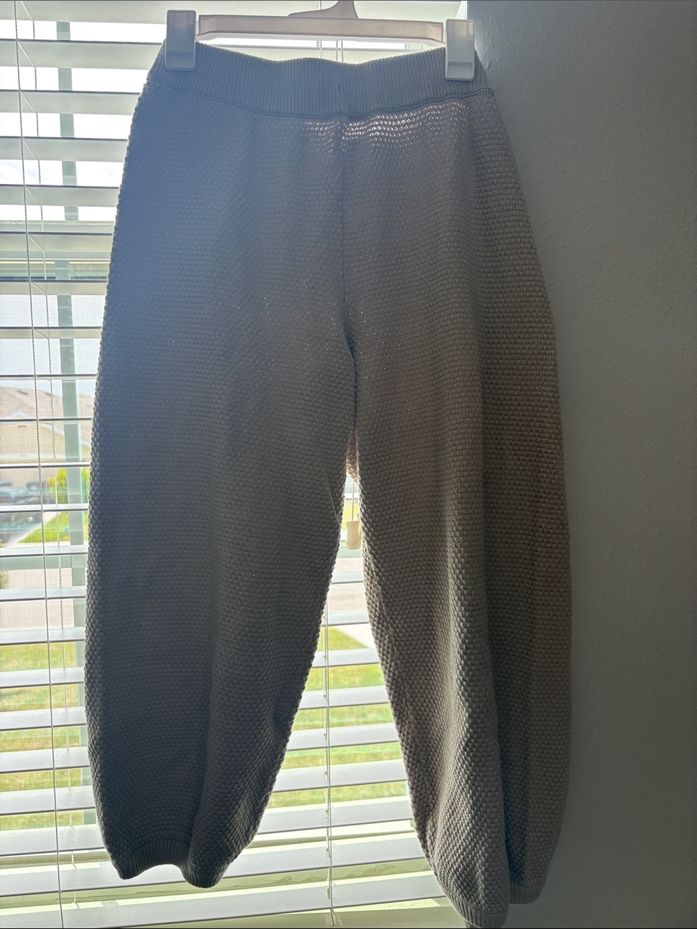 Free People Tan Knit Capris